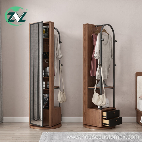 Full-length Mirror Standing Storage Cabinet Frame Rack